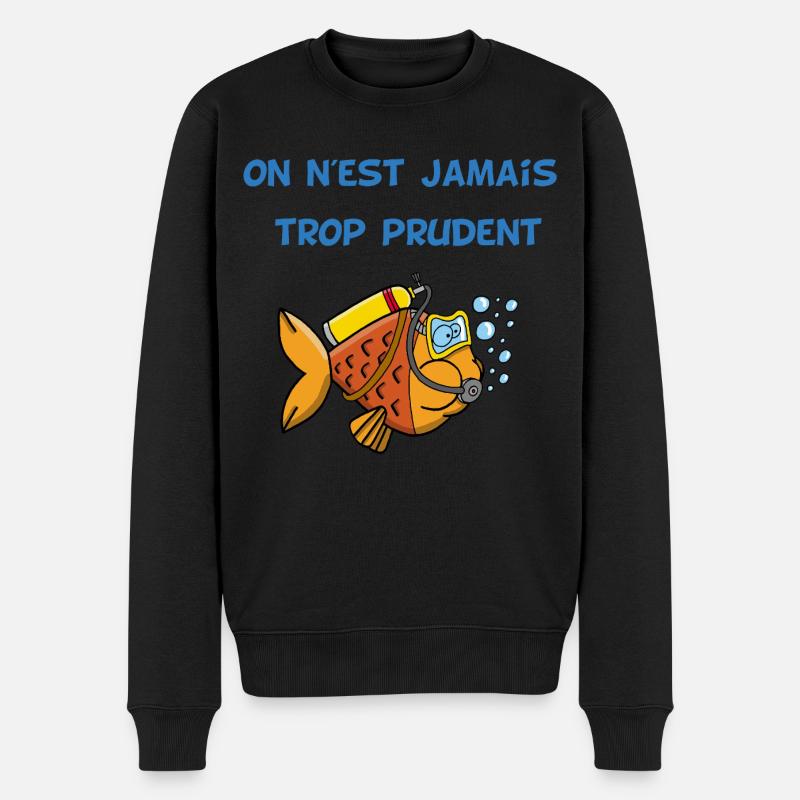 Poisson plongeur - Pull Premium bio Homme - noir