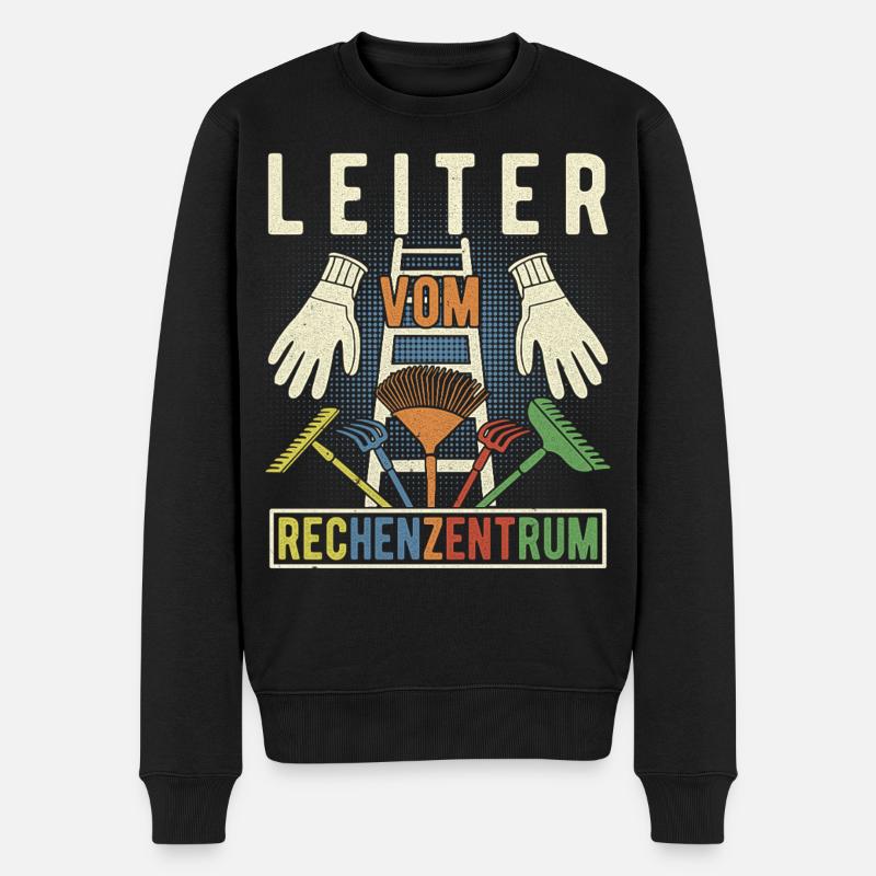 Leiter Vom Rechenzentrum Gärtner Hobbygärtner - Männer Premium Bio Pullover - Schwarz