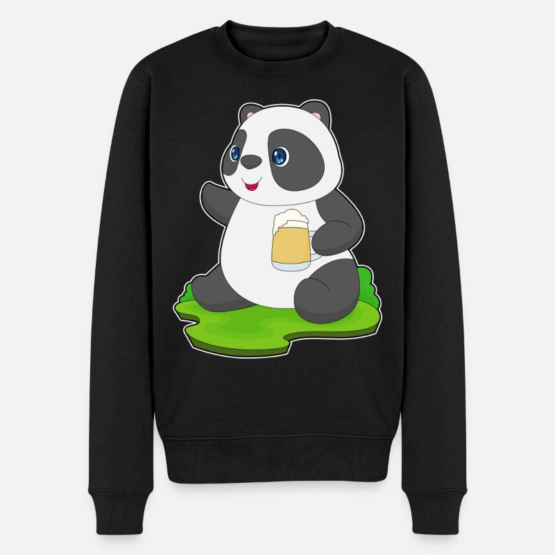 Bière Panda - Pull Premium bio Homme - noir