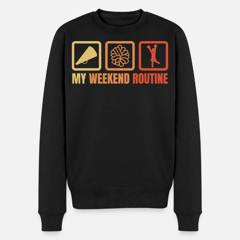 Routine du week-end des pom-pom girls - Pull Premium bio Homme - noir