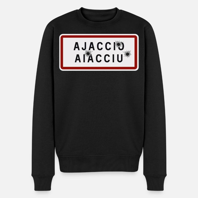 Panneau Ajaccio - Pull Premium bio Homme - noir