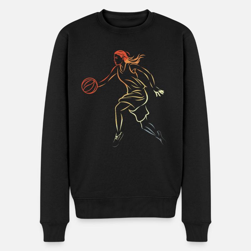 Basketteuse - Pull Premium bio Homme - noir