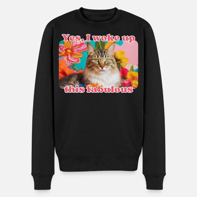 Chat fabuleux - Pull Premium bio Homme - noir