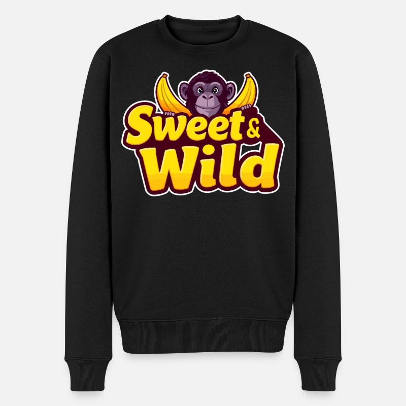 Doux et sauvage - Pull Premium bio Homme - noir