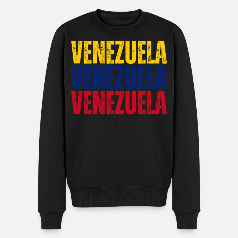Drapeau du Venezuela, fierté vénézuélienne - Pull Premium bio Homme - noir