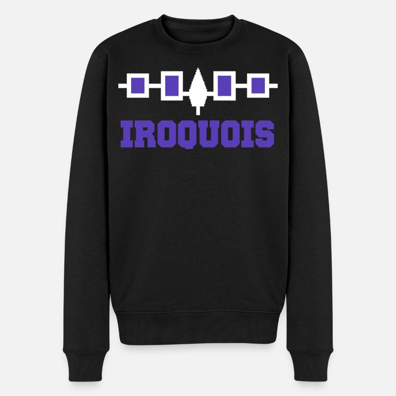 La ceinture iroquoise de Hiawatha - Pull Premium bio Homme - noir