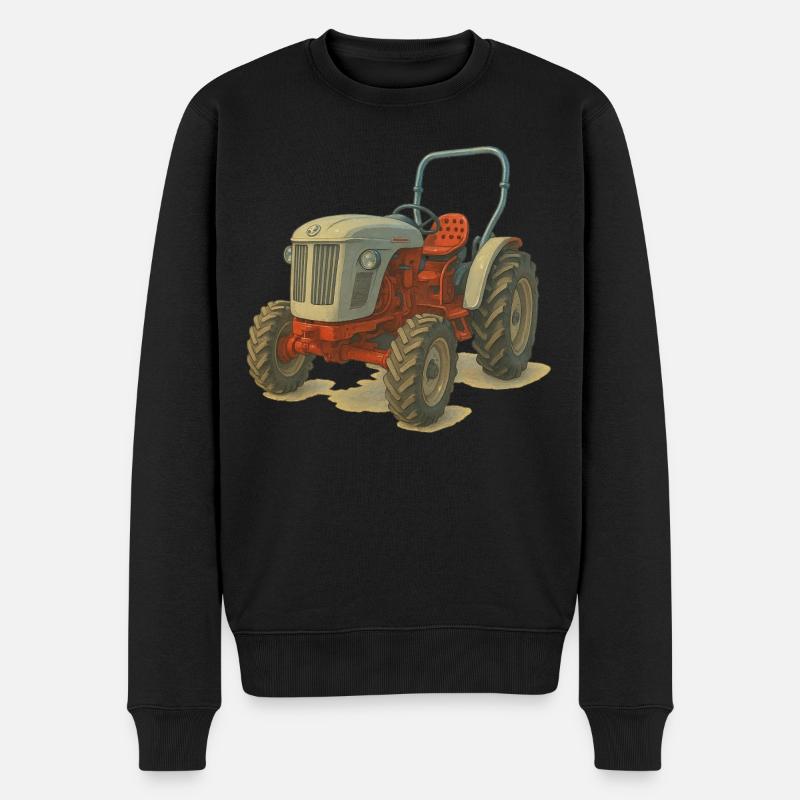 Holland Traktor - Männer Premium Bio Pullover - Schwarz