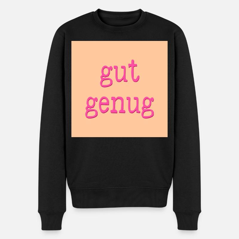 nervensystem gut genug - Männer Premium Bio Pullover - Schwarz
