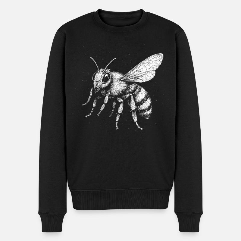 Une abeille - Pull Premium bio Homme - noir
