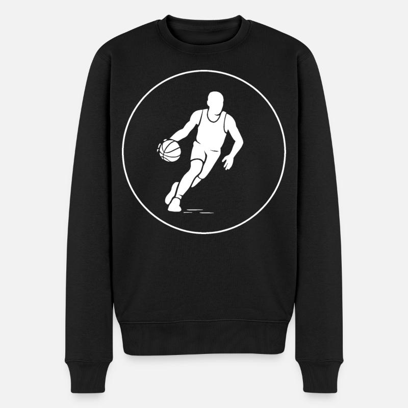 Basket-ball - Pull Premium bio Homme - noir