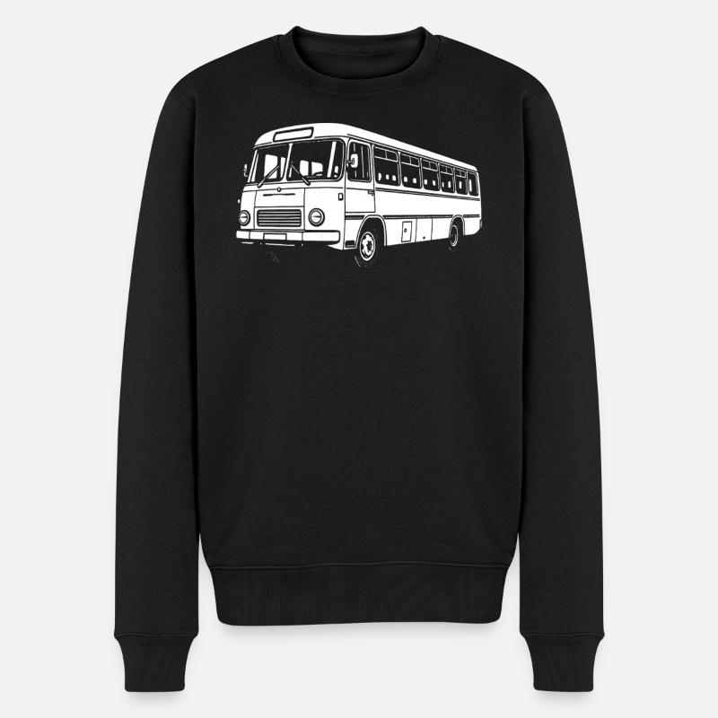 Bus Kultkraft - Männer Premium Bio Pullover - Schwarz
