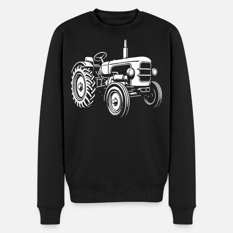 Kraftpaket vom Acker - Männer Premium Bio Pullover - Schwarz