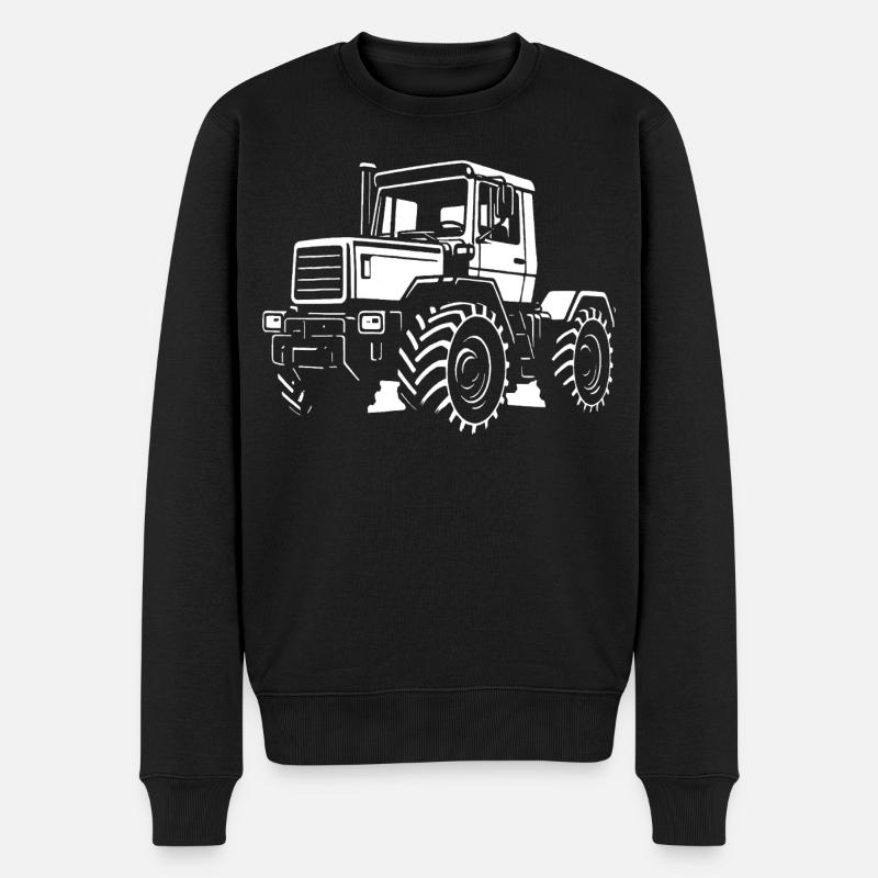 Kraftprotz auf Rädern - Männer Premium Bio Pullover - Schwarz