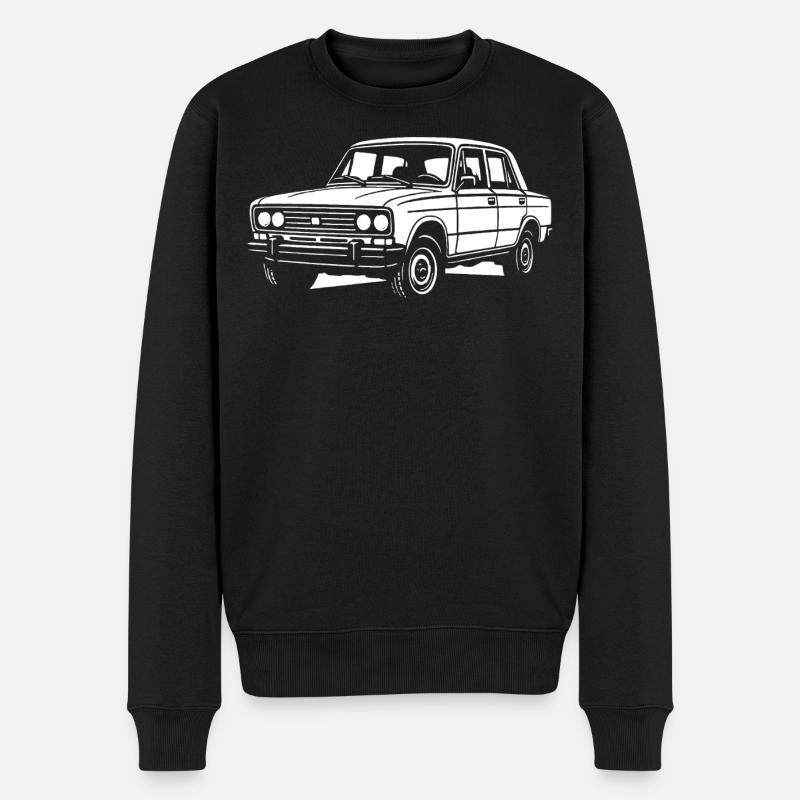 Klassiker mit Charakter - Männer Premium Bio Pullover - Schwarz