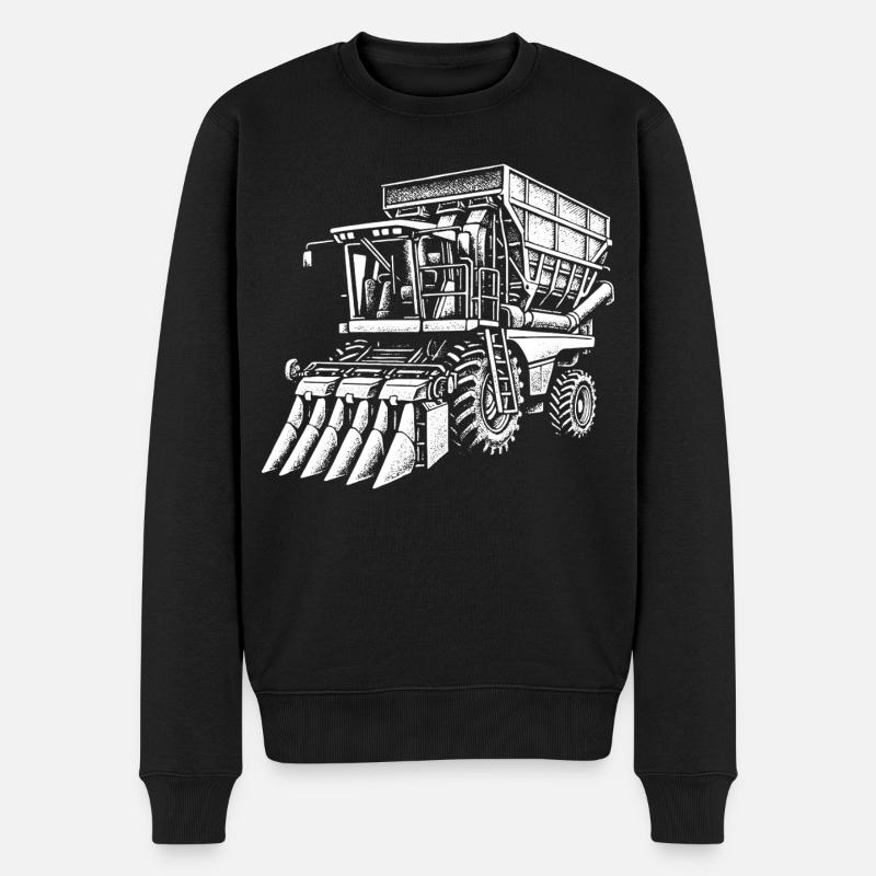 Récolte de coton - Pull Premium bio Homme - noir