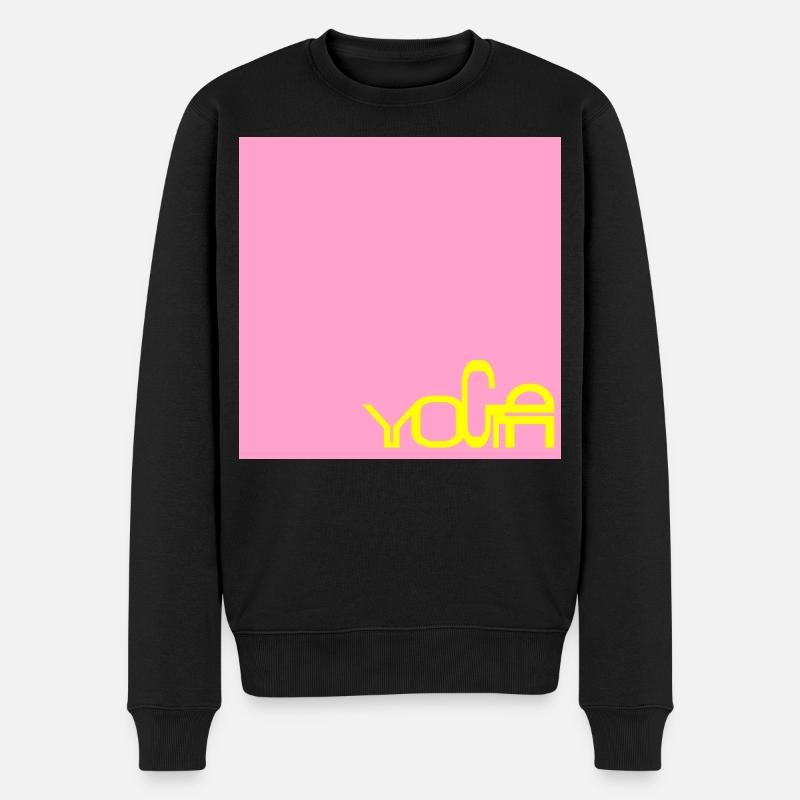 YOGA - Pull Premium bio Homme - noir