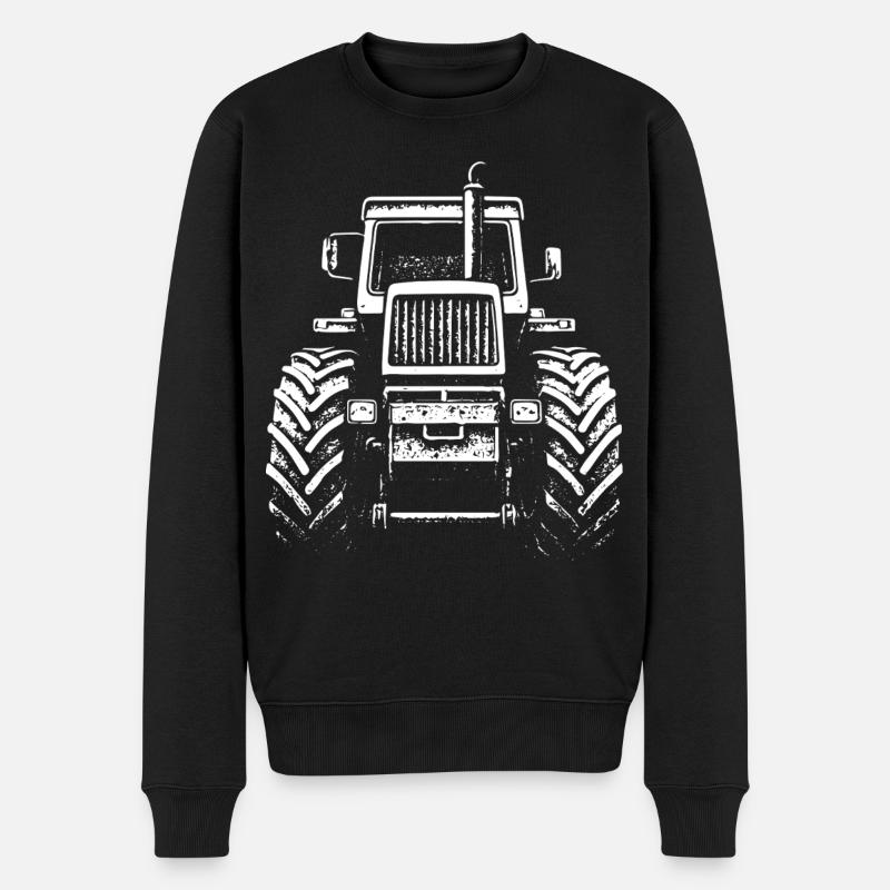 Frontkraft - Männer Premium Bio Pullover - Schwarz