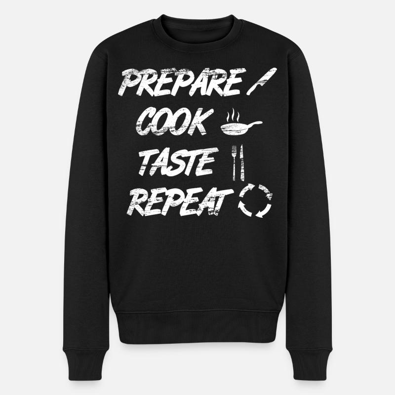Koch citat - Økologisk premium-sweatshirt til mænd - sort