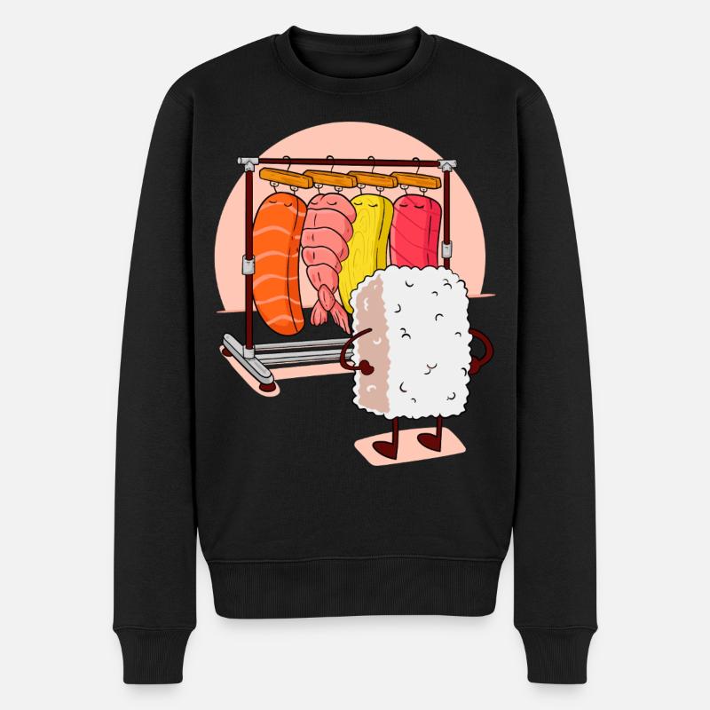 Casier SUSHI - Pull Premium bio Homme - noir