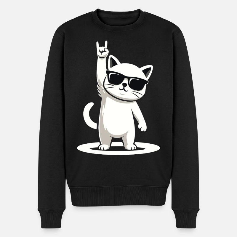 Rock’n' Miez - Pull Premium bio Homme - noir