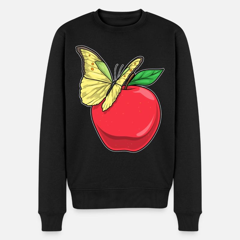 Papillon Pomme Fruit - Pull Premium bio Homme - noir