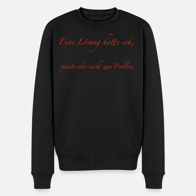 I had a solution - Men's Premium Organic Jumper - black