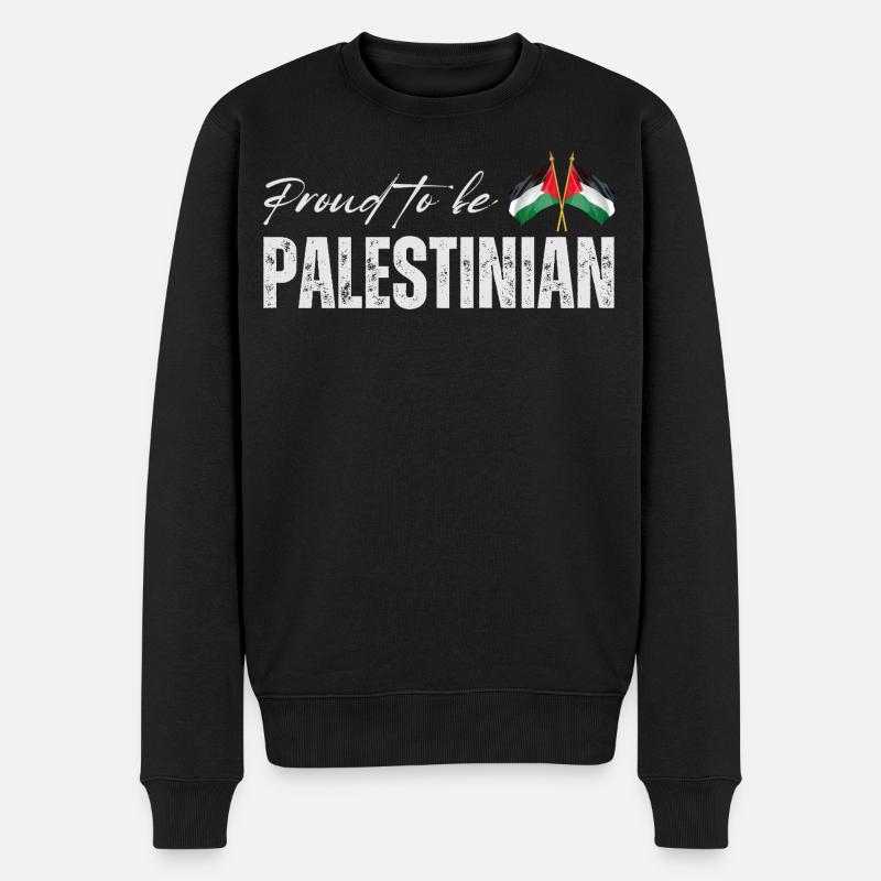 Fier Palestinien, j’adore la Palestine - Pull Premium bio Homme - noir