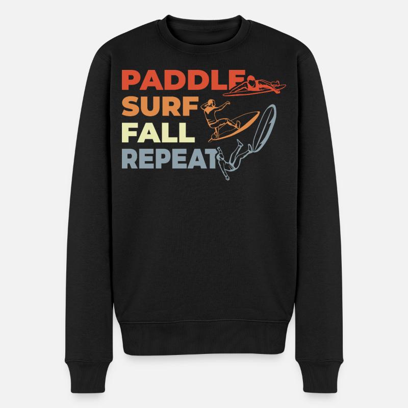 Paddle Surf Répéter - Pull Premium bio Homme - noir