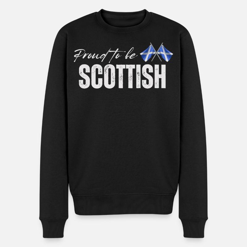 Fier Ecossais, j’adore l’Ecosse - Pull Premium bio Homme - noir