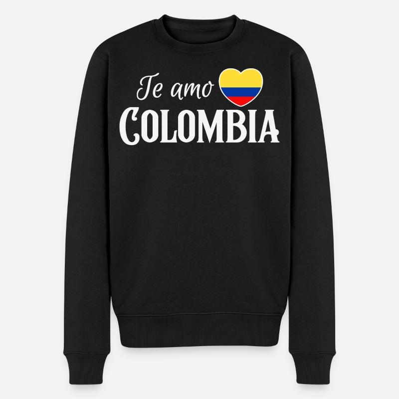 J’aime la Colombie, fierté colombienne - Pull Premium bio Homme - noir