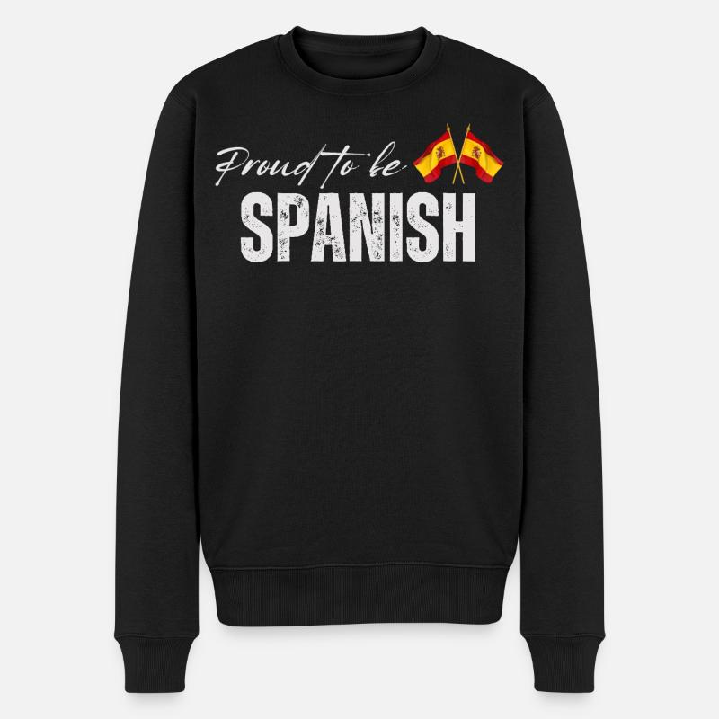 Fière Espagnole, j’adore l’Espagne - Pull Premium bio Homme - noir