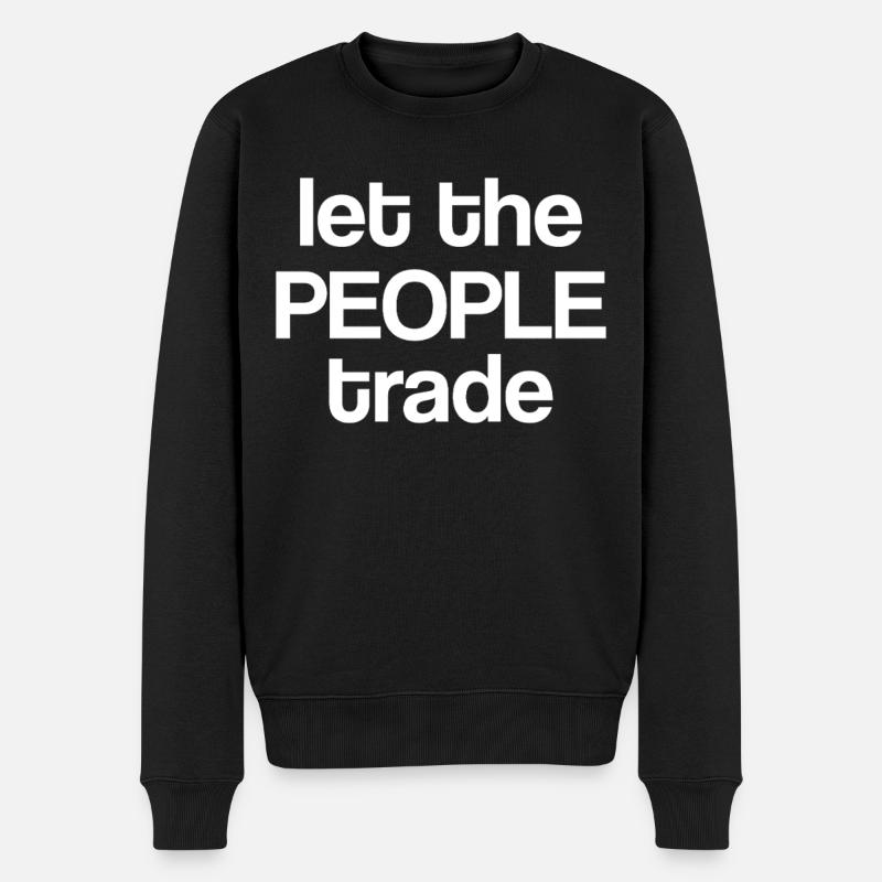 Laissez le peuple commercer - Pull Premium bio Homme - noir
