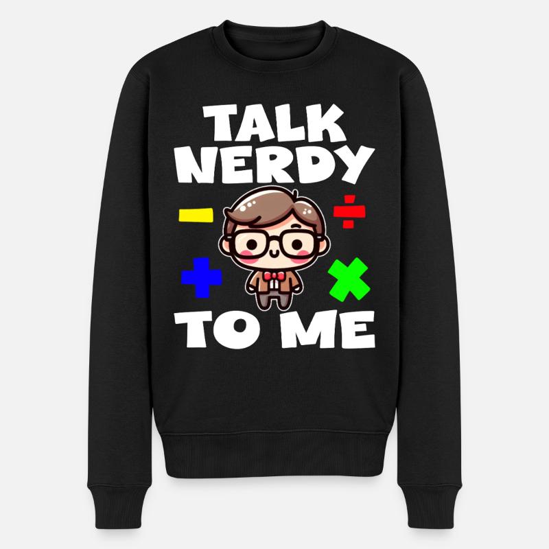 TALK NERDY TO ME - TEACHET GIFT - Pull Premium bio Homme - noir