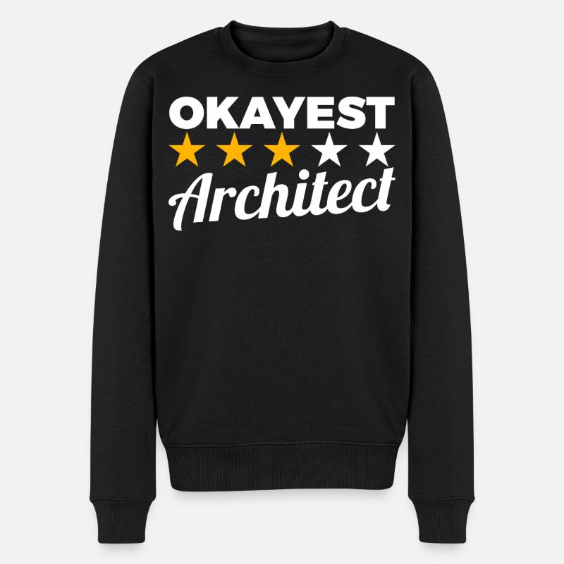 Architecte moyen - Pull Premium bio Homme - noir