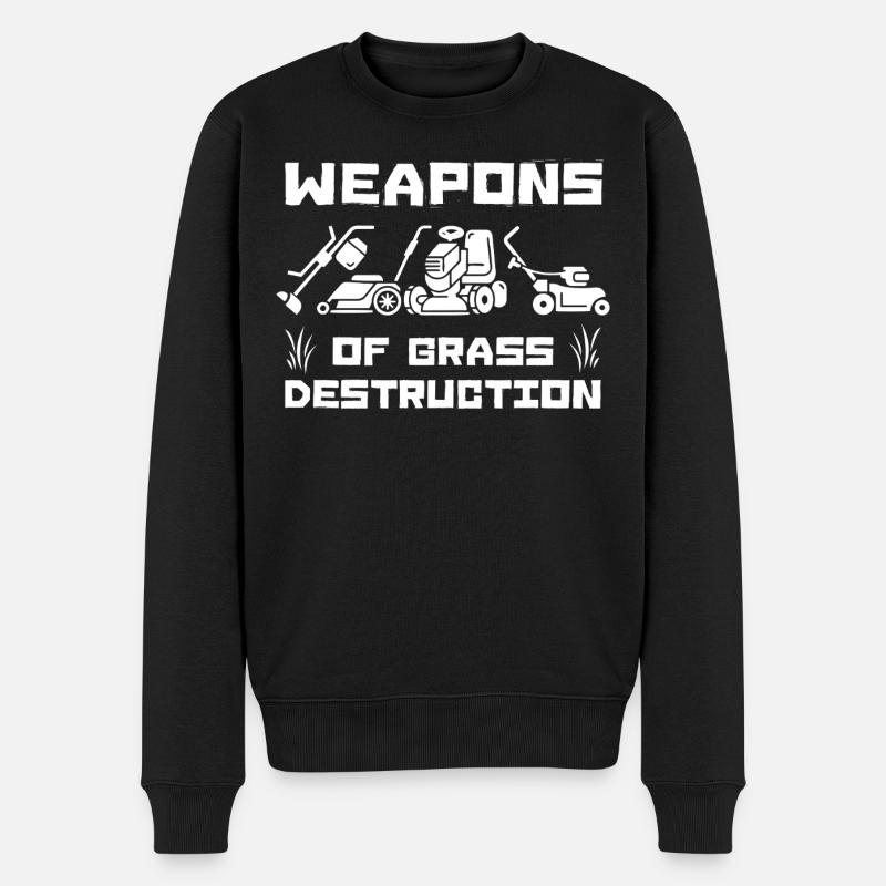 Pelouse Rambo - Pull Premium bio Homme - noir