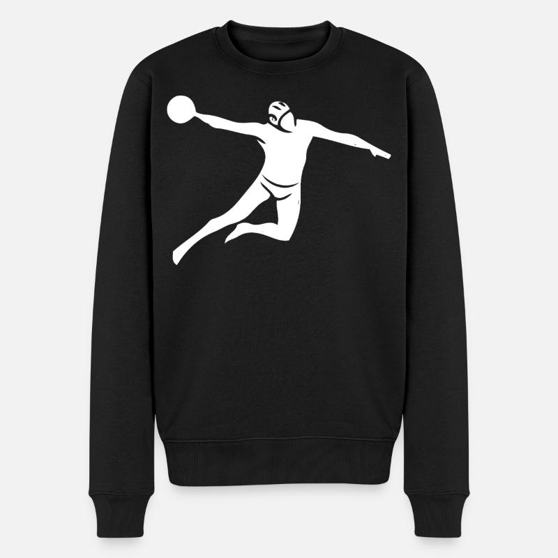 Lancer de puissance de water-polo - Pull Premium bio Homme - noir