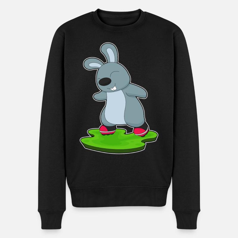 Hase Inline skating Inline skates - Männer Premium Bio Pullover - Schwarz