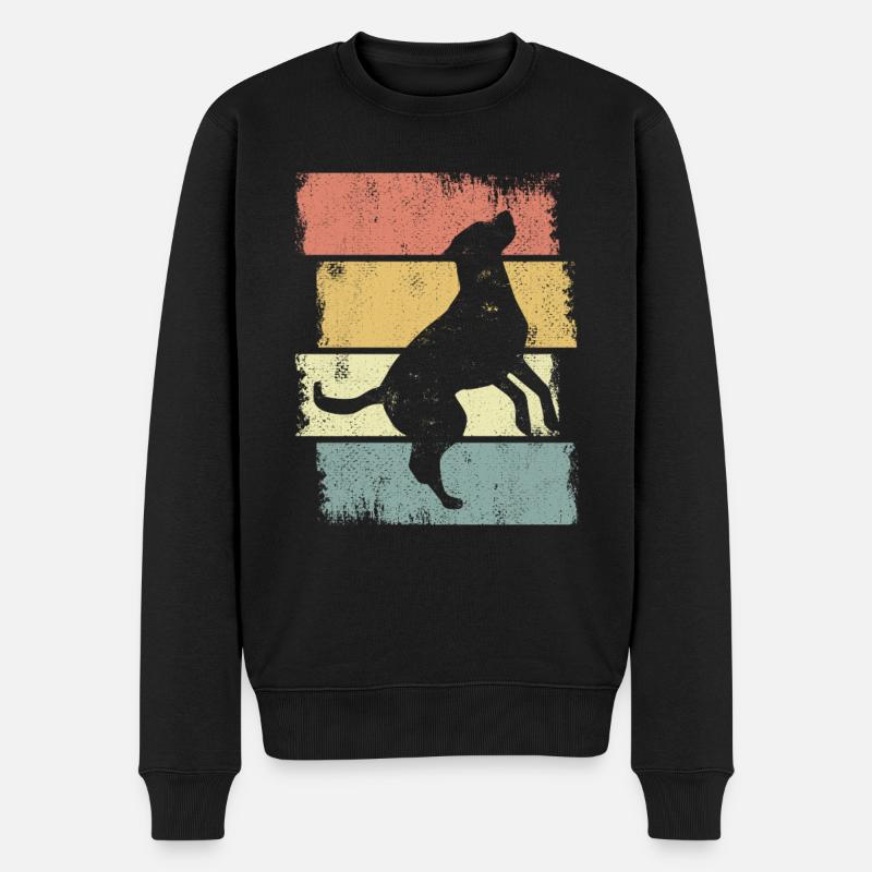 Dessin de chien - Pull Premium bio Homme - noir