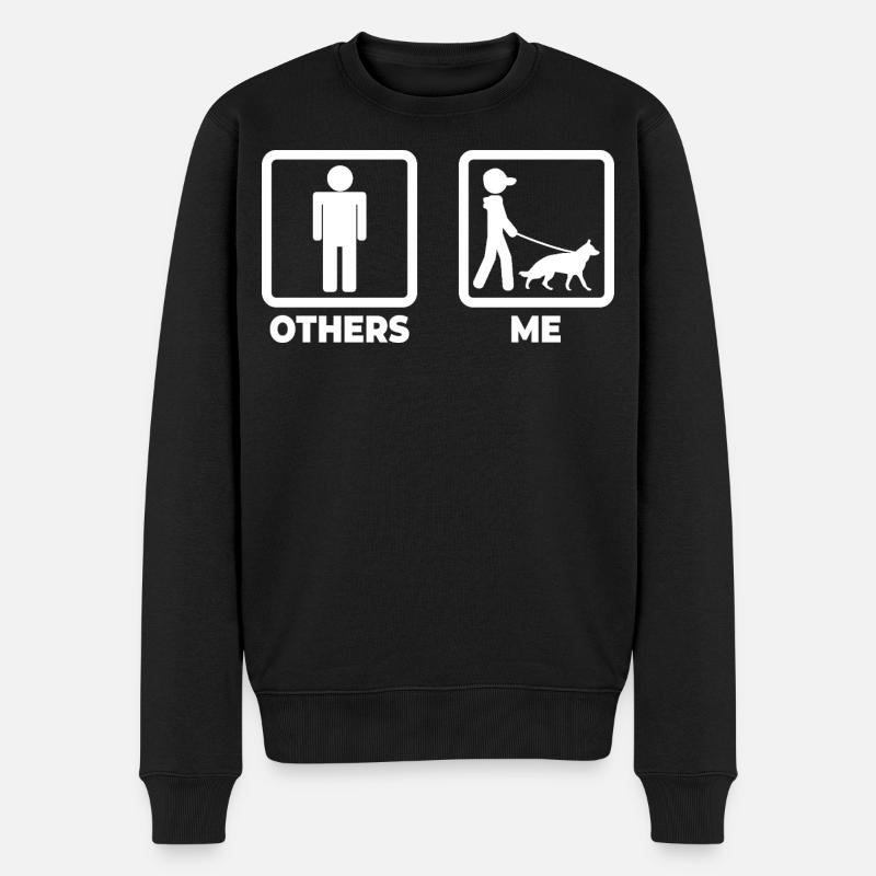 Propriétaire d’un berger allemand - Pull Premium bio Homme - noir