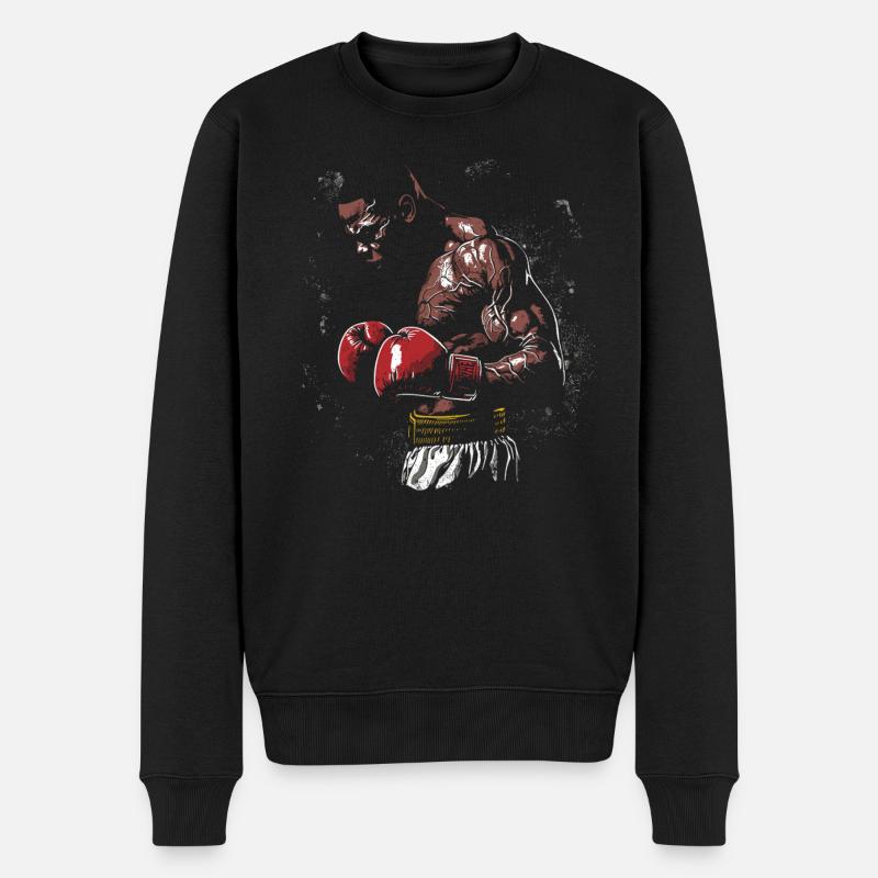 légende de la boxe - Pull Premium bio Homme - noir