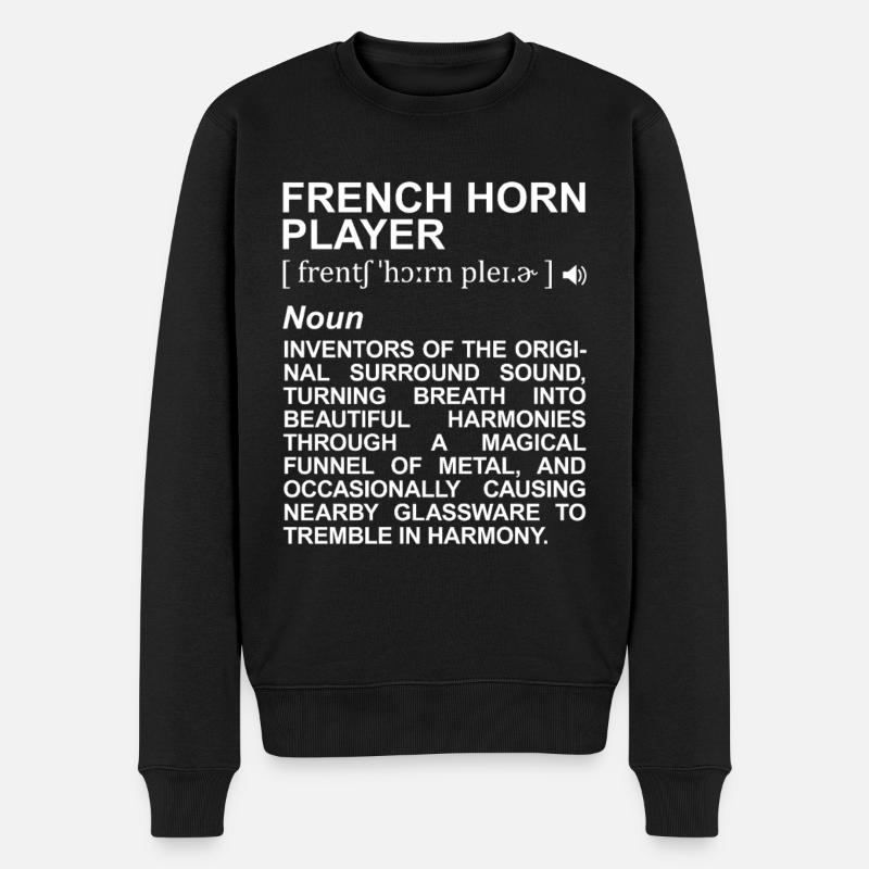 Waldhornist Definition - Männer Premium Bio Pullover - Schwarz