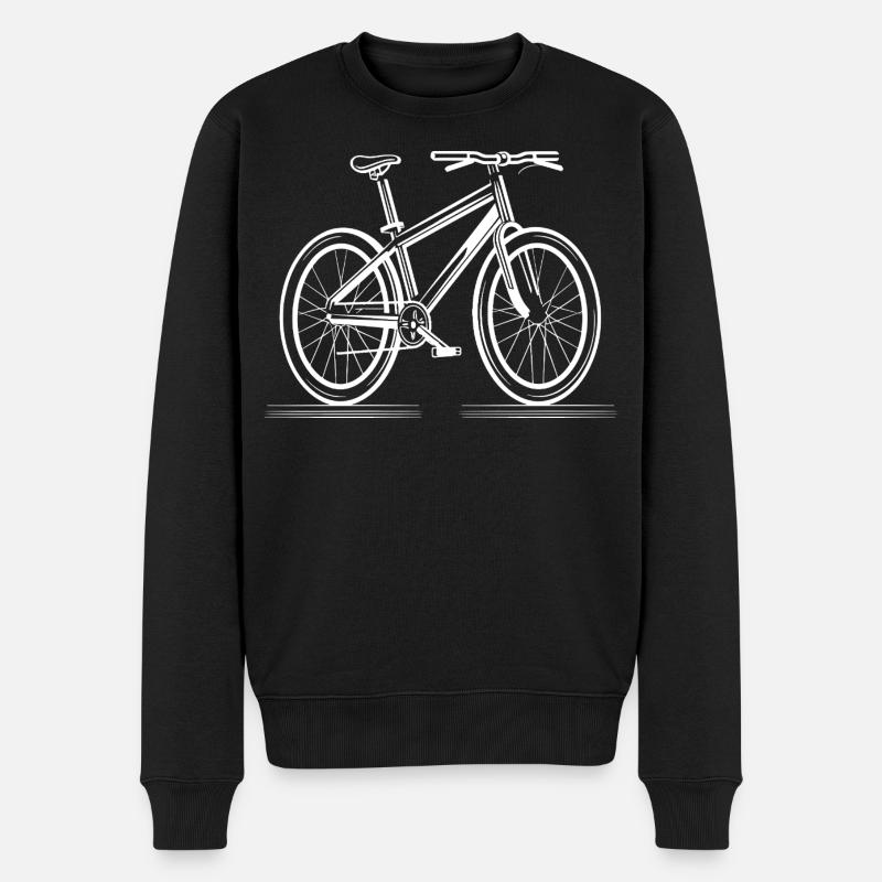 Graphique de vélo - Pull Premium bio Homme - noir