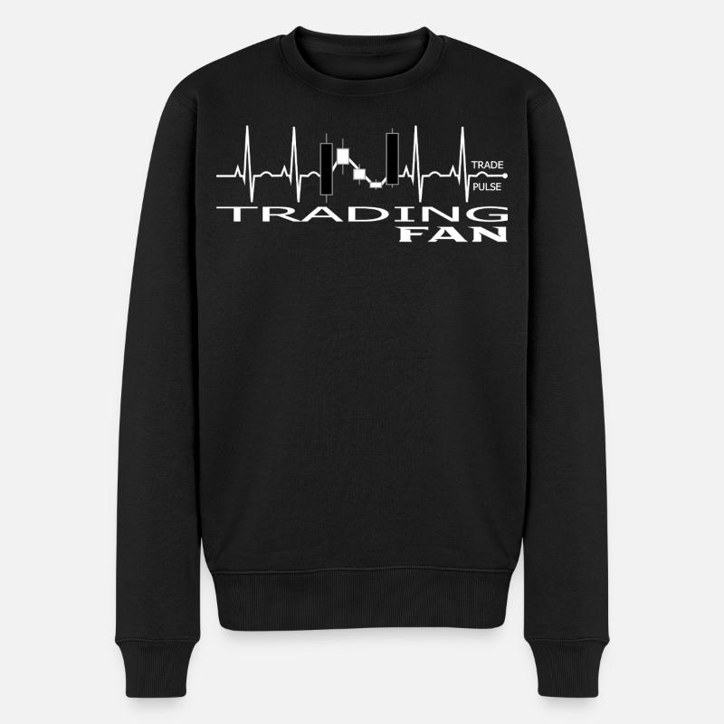 Conception de graphiques de trading Pulse - Pull Premium bio Homme - noir