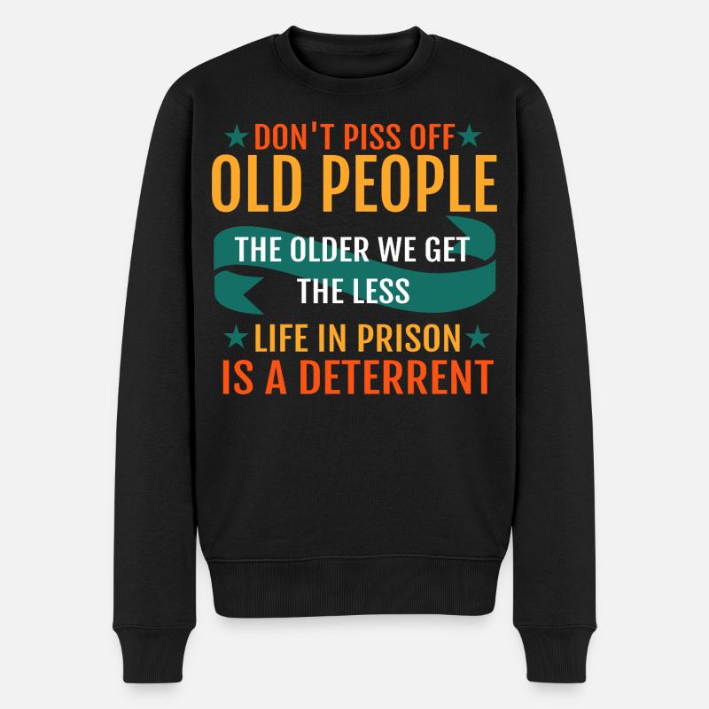 Funny Old People  - Pull Premium bio Homme - noir