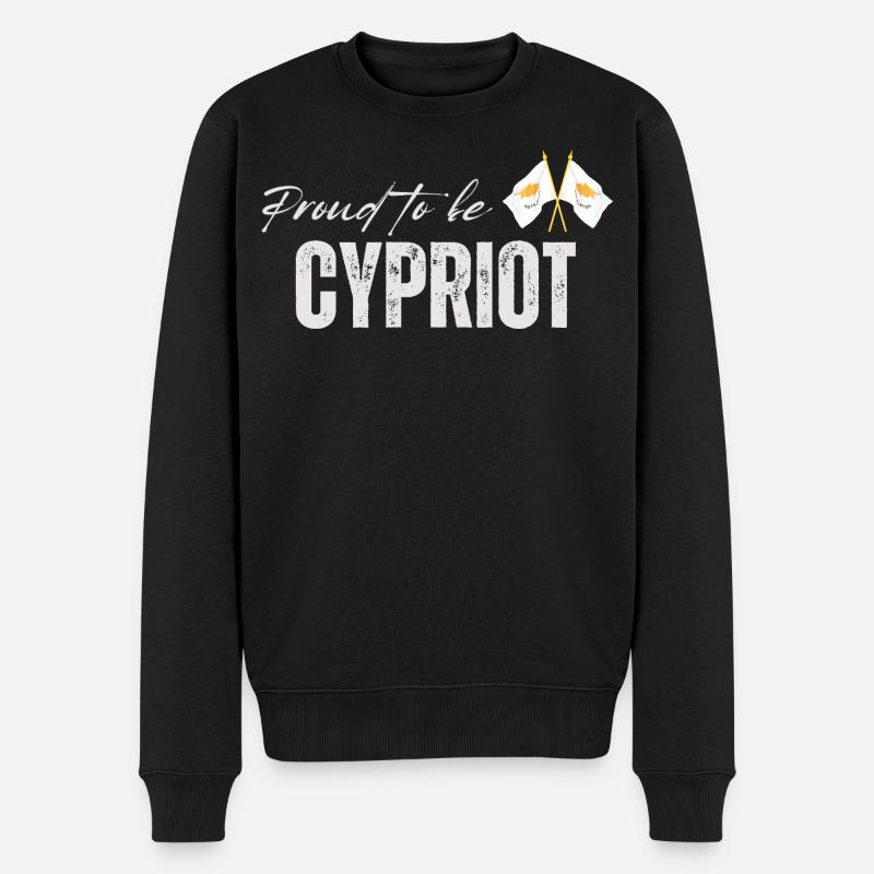 Drapeau chypriote, fierté chypriote - Pull Premium bio Homme - noir
