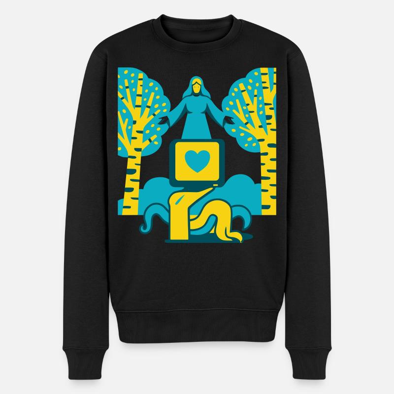 Holy Dream TV - Männer Premium Bio Pullover - Schwarz