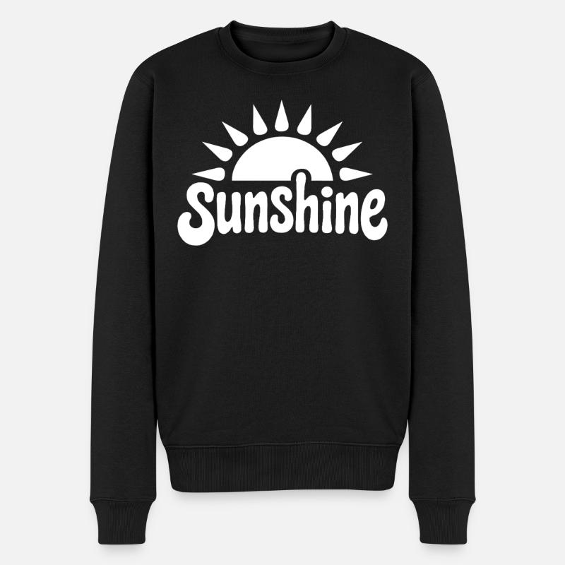 sunshine weiss - Männer Premium Bio Pullover - Schwarz