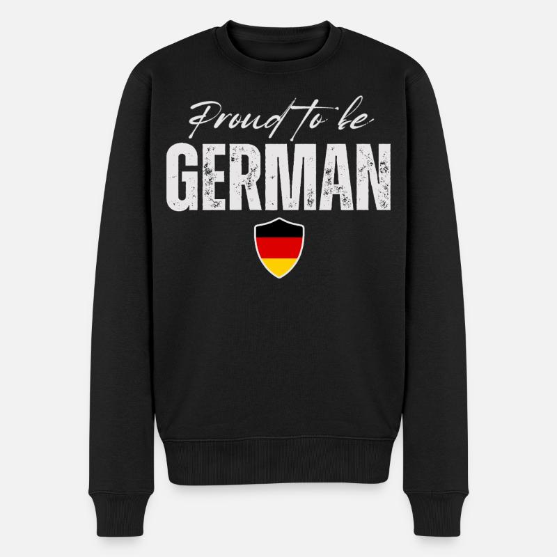 Fierté allemande, j'aime l'Allemagne - Pull Premium bio Homme - noir