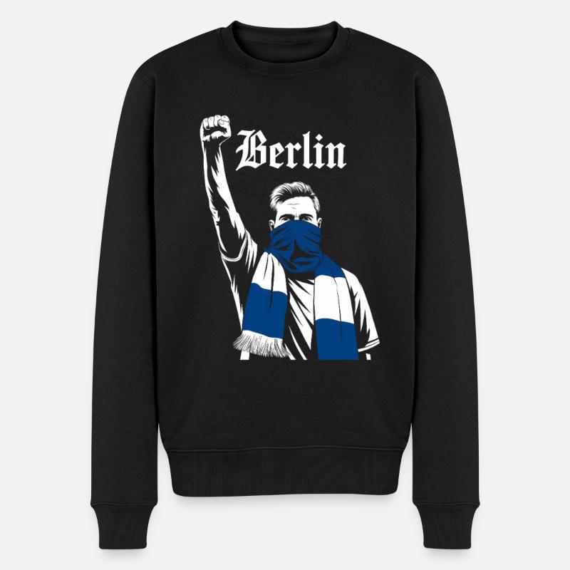 Motif de démonstration berlinois - Pull Premium bio Homme - noir