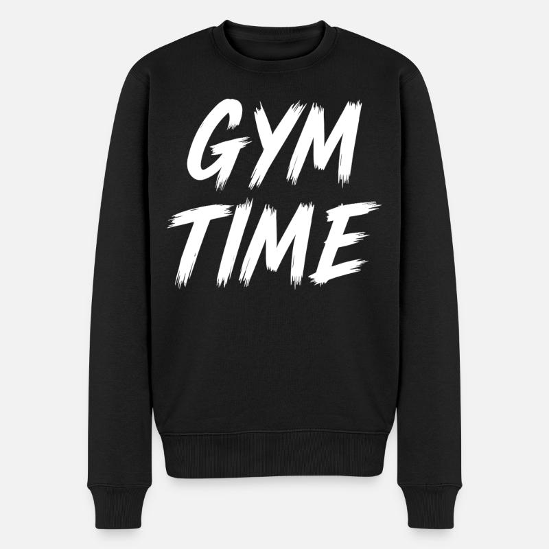 Temps de gym - Pull Premium bio Homme - noir